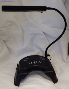 TRUView lamp on it's base. The OPI LED Curing light.