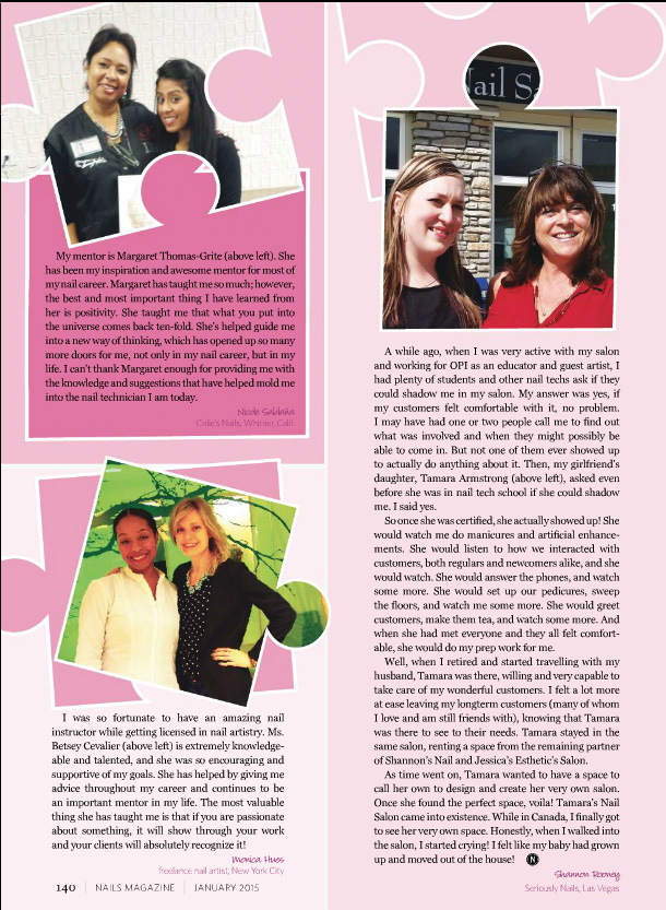 from NAILS Magazine January 2015 edition