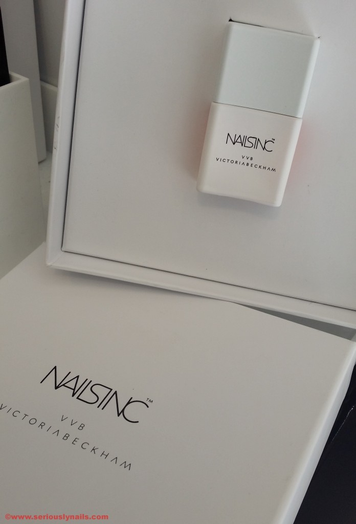 Beautiful packaging for Victoria Beckham's collaboration with Nail Inc lacquers