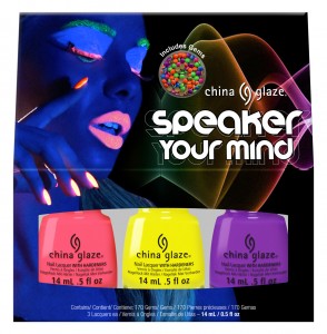 Speaker your Mind includes nail charms!