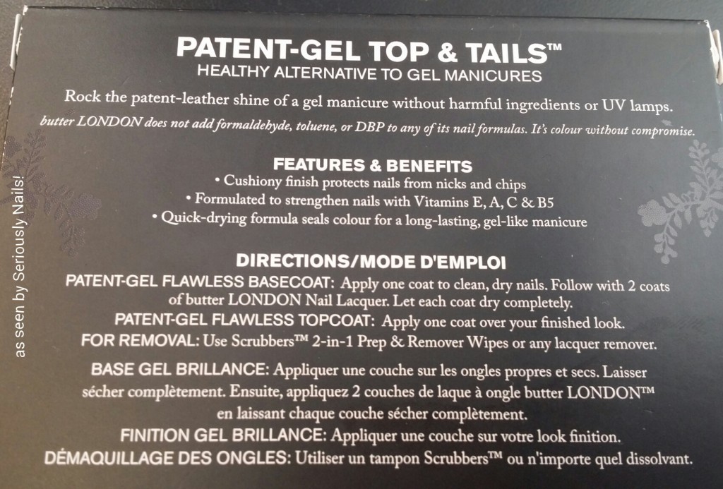 Features and Benefits of Patent-Gel tops & Tails