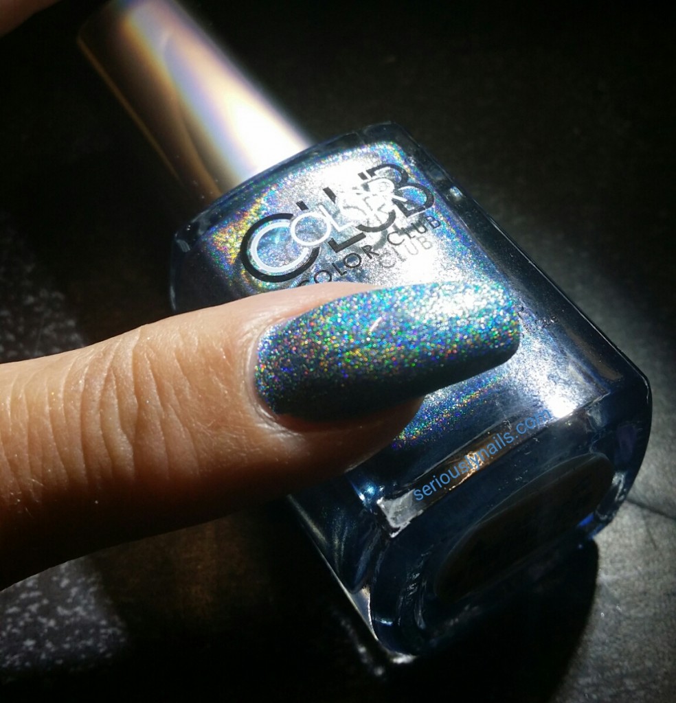 One coat of Color Club "Over the Moon" Halo Hues edition polish