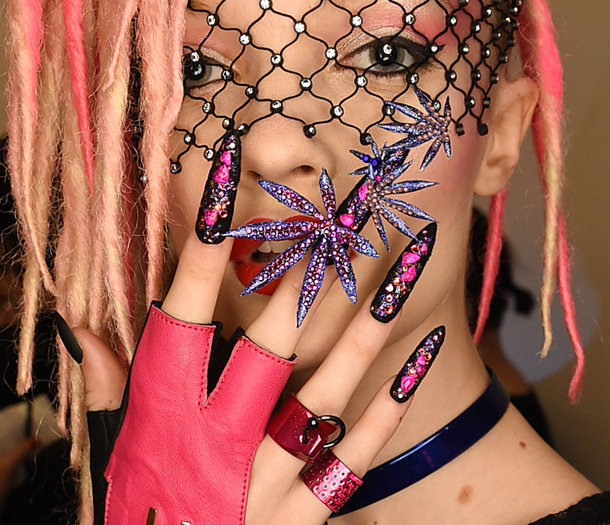 NEW YORK, NY - FEBRUARY 17: CND for The Blonds Fall/Winter 2016 - backstage at Milk Studios on February 17, 2016 in New York City. (Photo by Jennifer Graylock/Getty Images for CND)