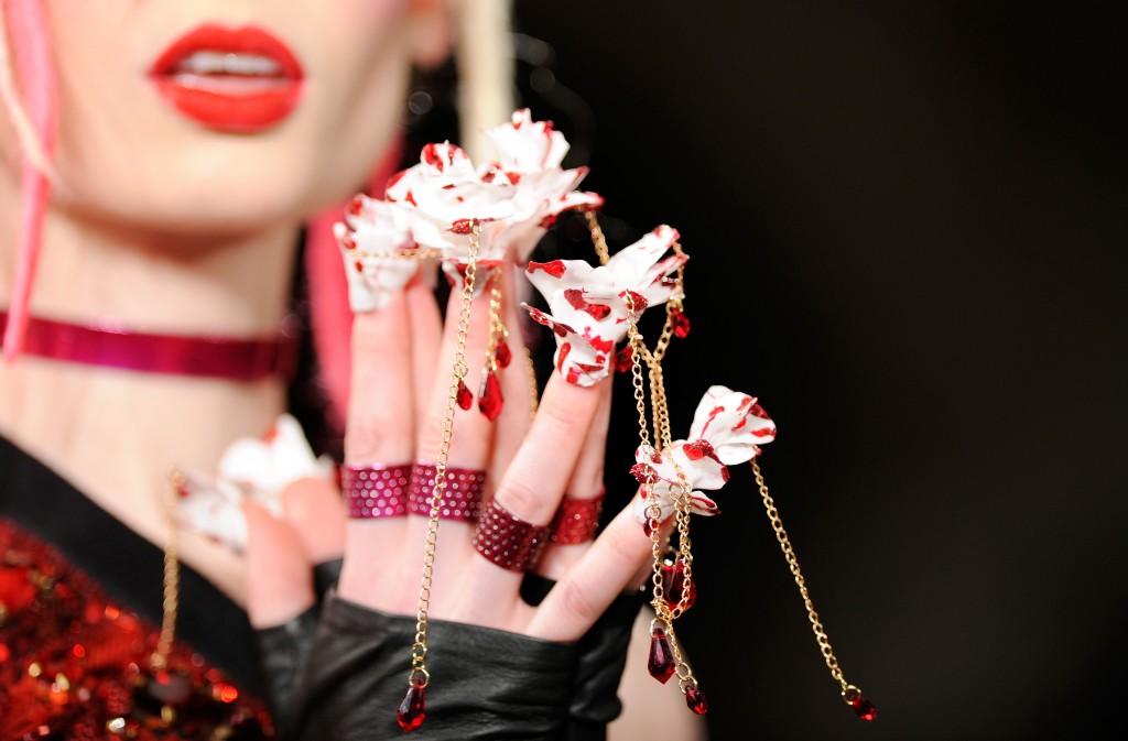 NEW YORK, NY - FEBRUARY 17: CND for The Blonds Fall/Winter 2016 - runway at Milk Studios on February 17, 2016 in New York City. (Photo by Arun Nevader/Getty Images for CND)