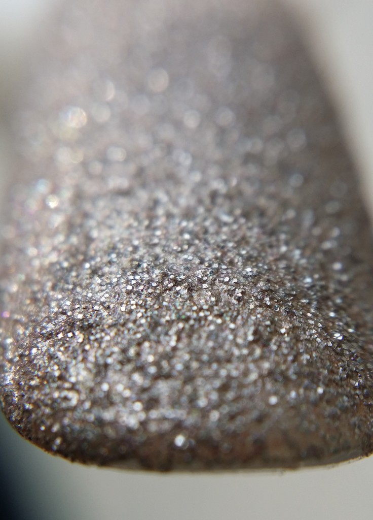 Just the glitter polish-no top coat