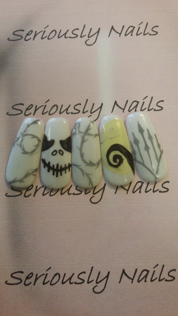 My own Jack Skellington nail art!